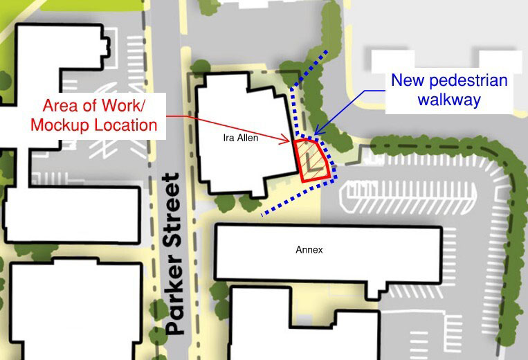 Construction map on campus