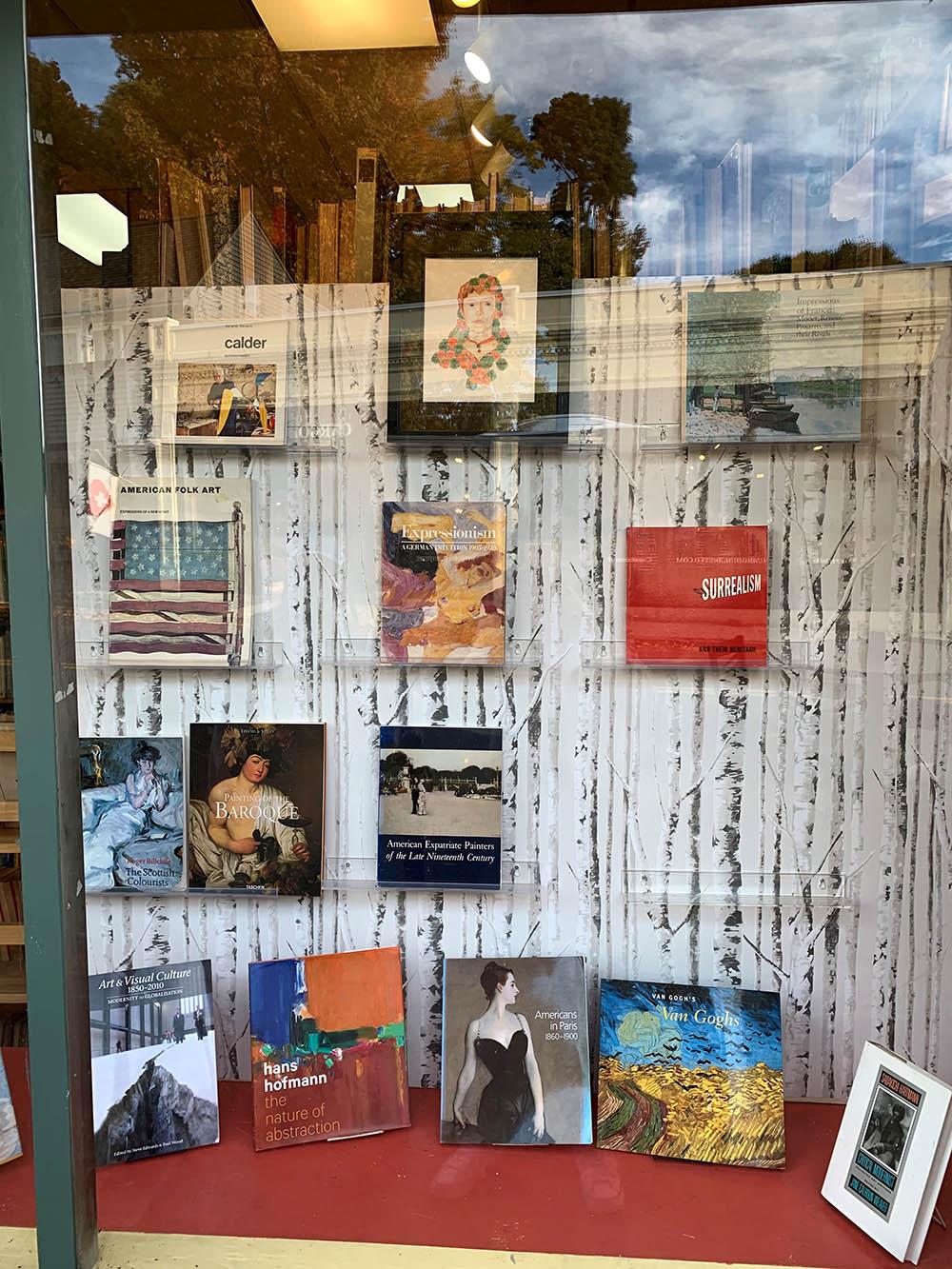 front window of bookstore