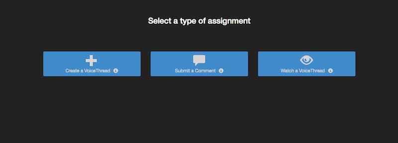 Voicethread assignments