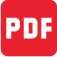 A red button with the letters "PDF" in the center. 