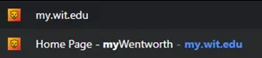 my.wit.edu address page