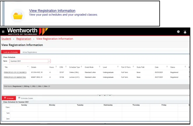 SSB 9 - View Registration Info