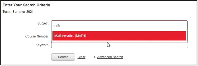 SSB9 Search Fields
