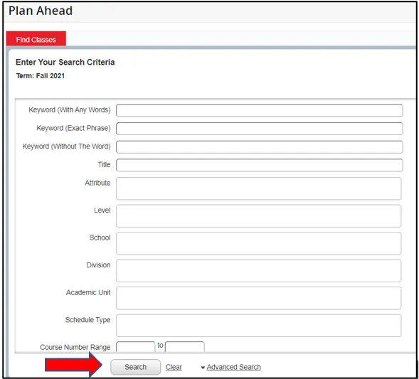 SSB9 Advanced Search Criteria