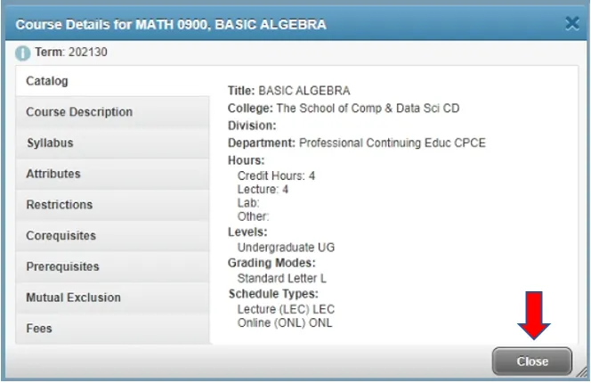 SSB9 Course Details Box
