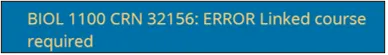 SSB9 Linked Course Error