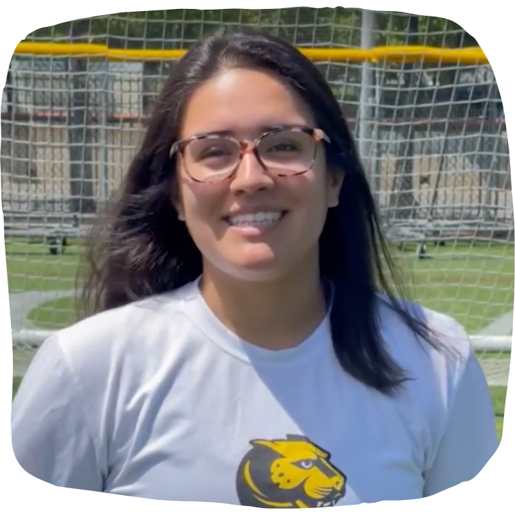 woman wearing soccer uniform