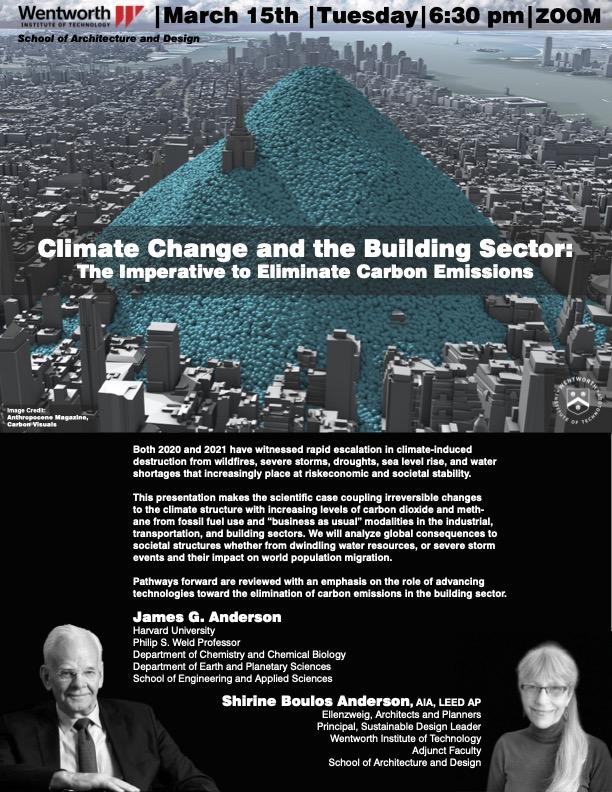 flier advertising a presentation on climate change