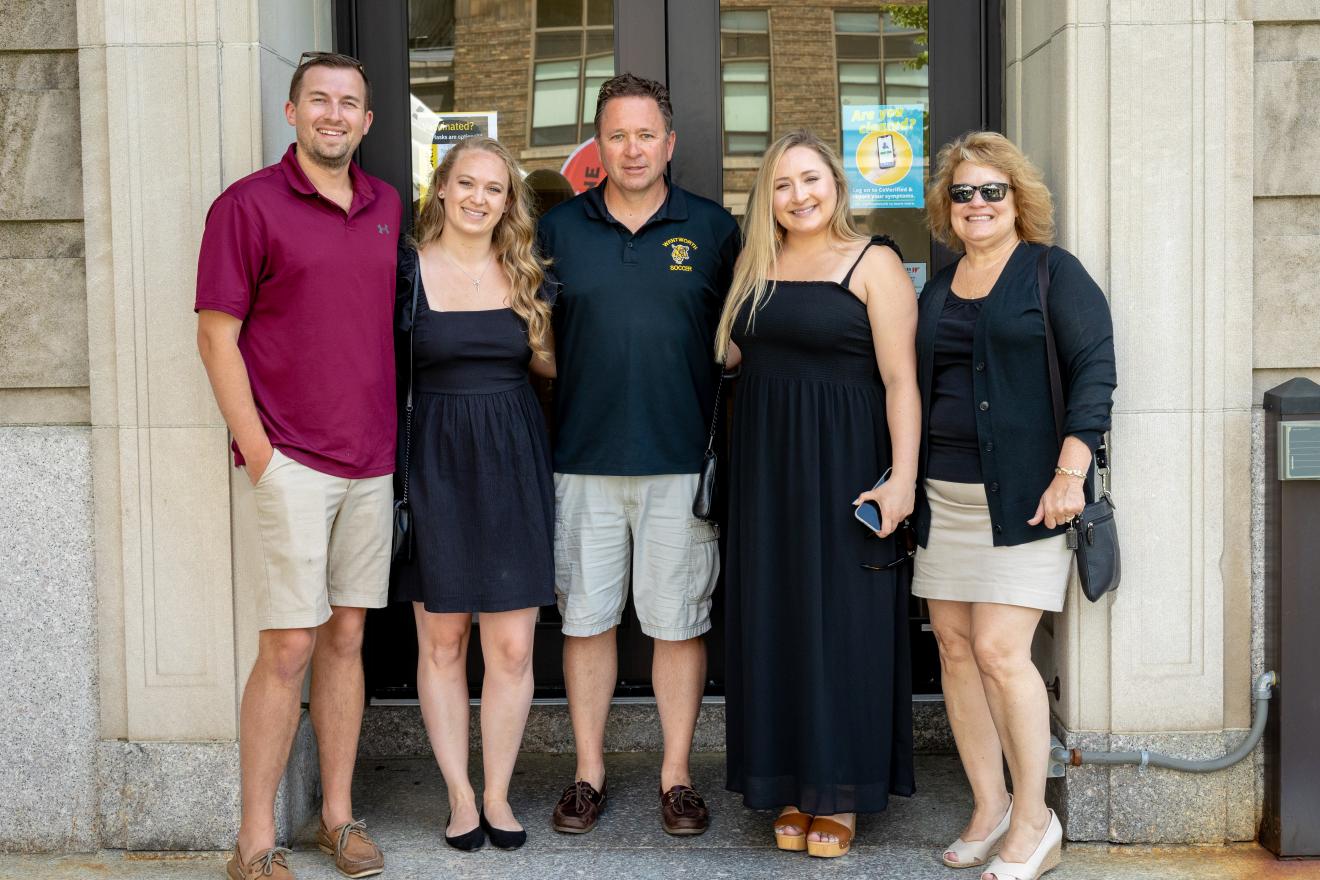 group of family posed together