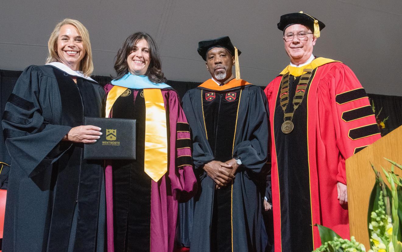 group in graduation robes