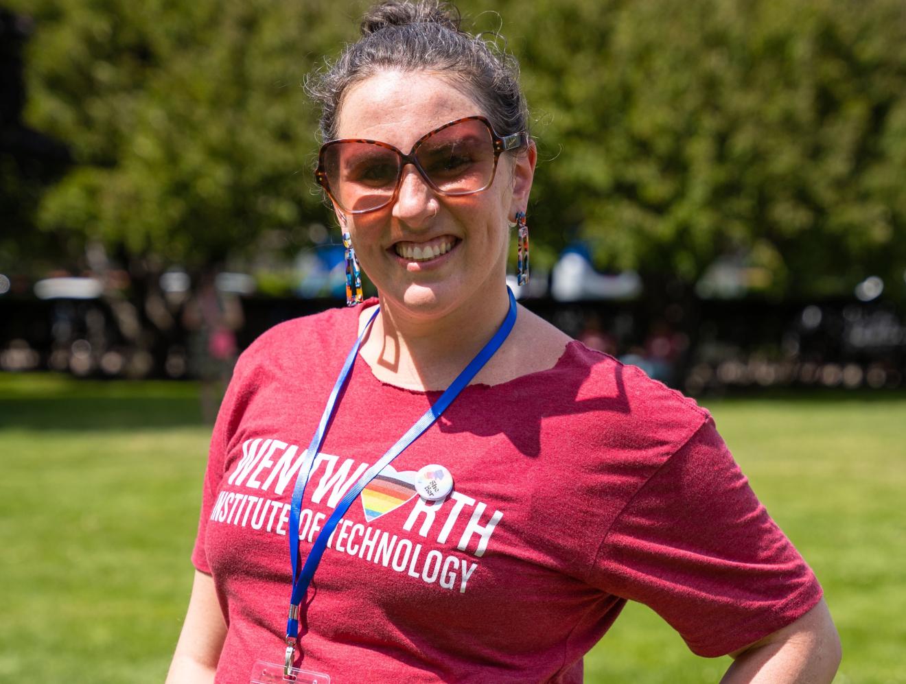 woman wearing sunglasses