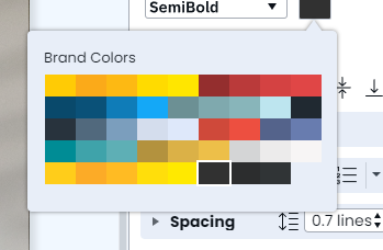 MarCom OnDemand color palette