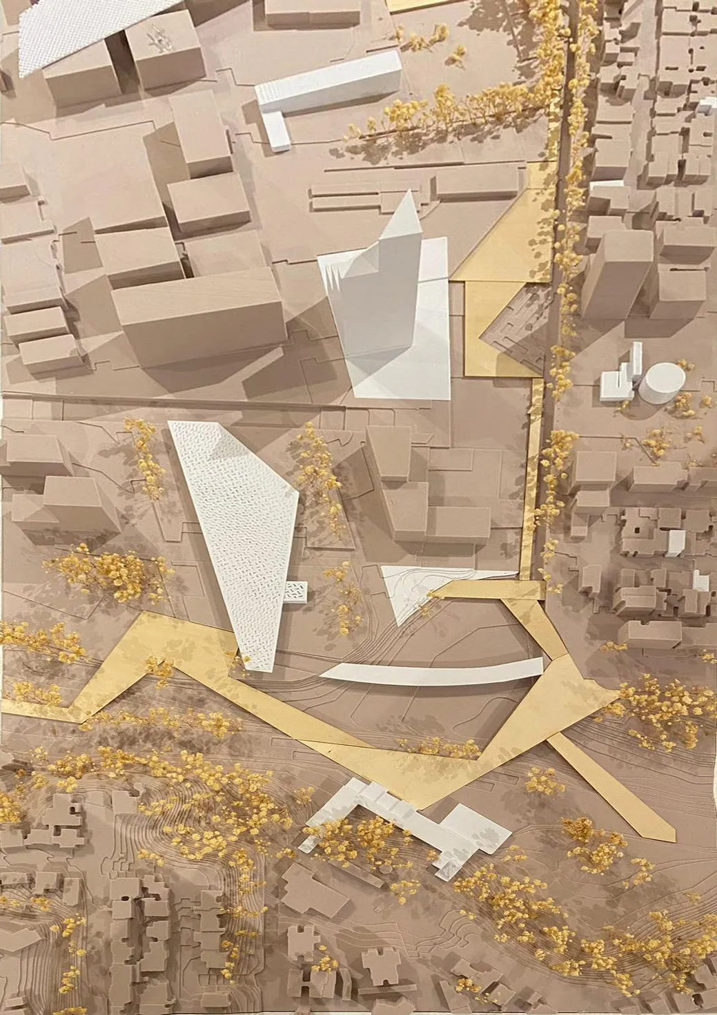graphic of various buildings