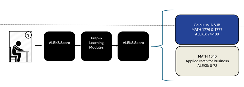 flowchart of math placement 3