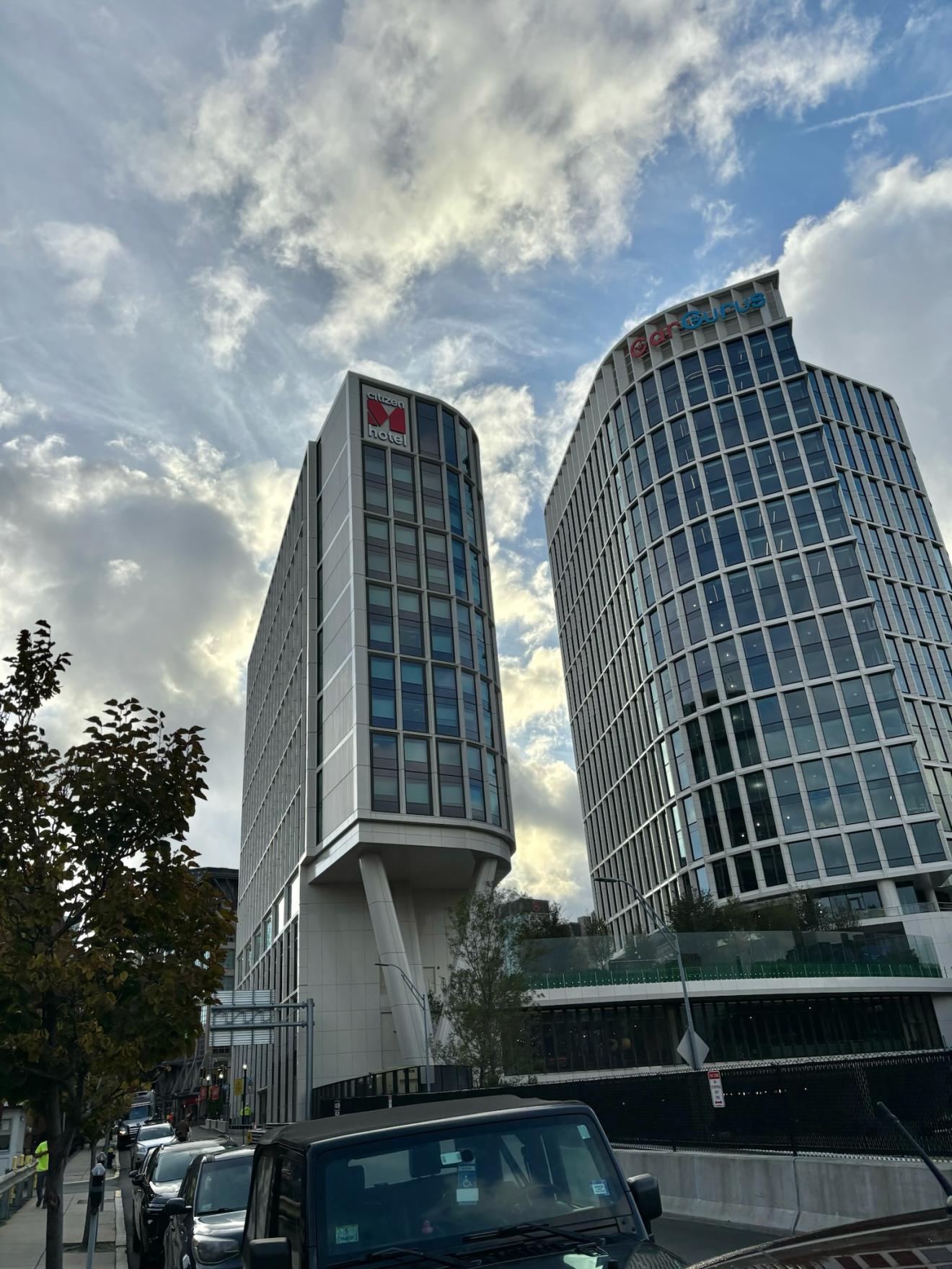 a highrise building