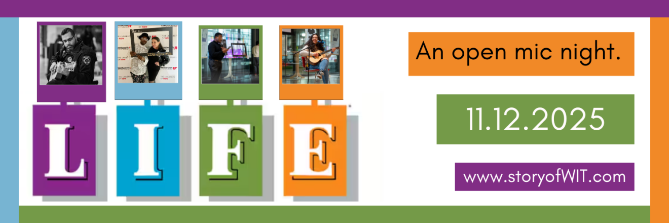 "Game of Life" Board Game logo. Image of performer above each letter of the word "Life."