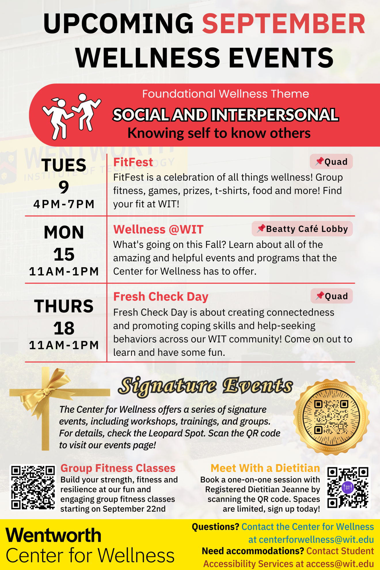 September 2025 Wellness Events Calendar