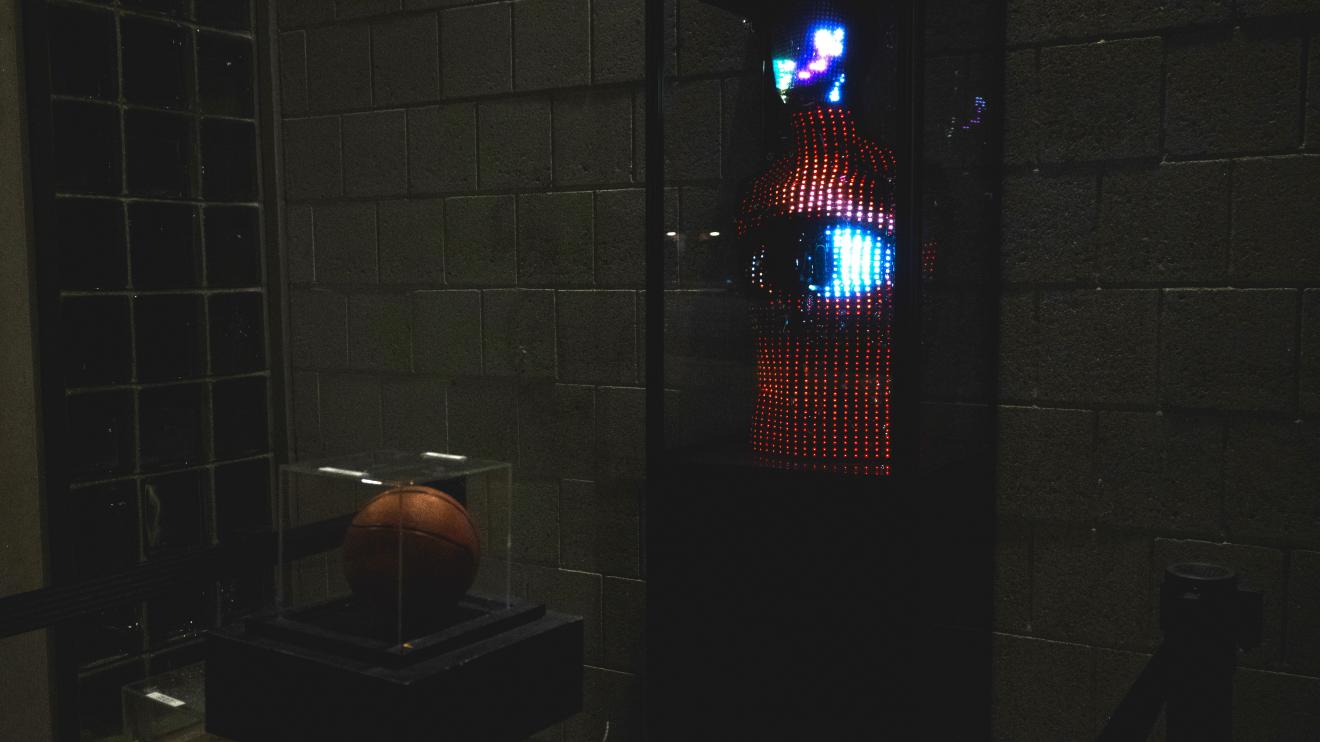 a colorful robot