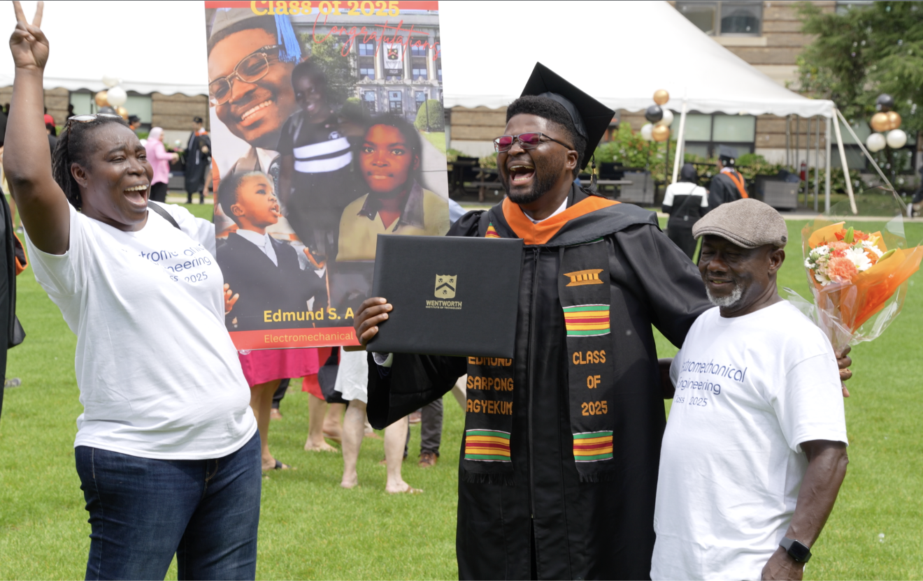 people overjoyed at a graduation