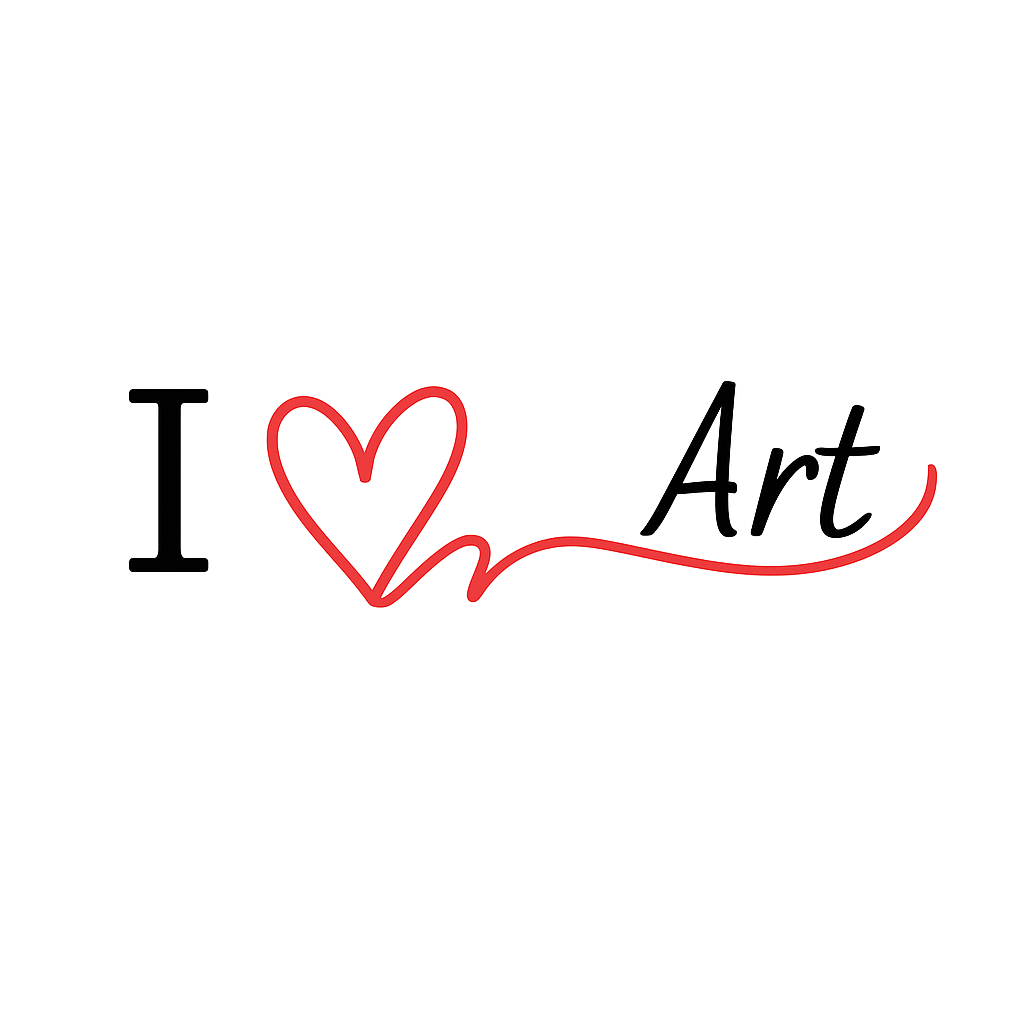 I <3 Art logo with transparent background