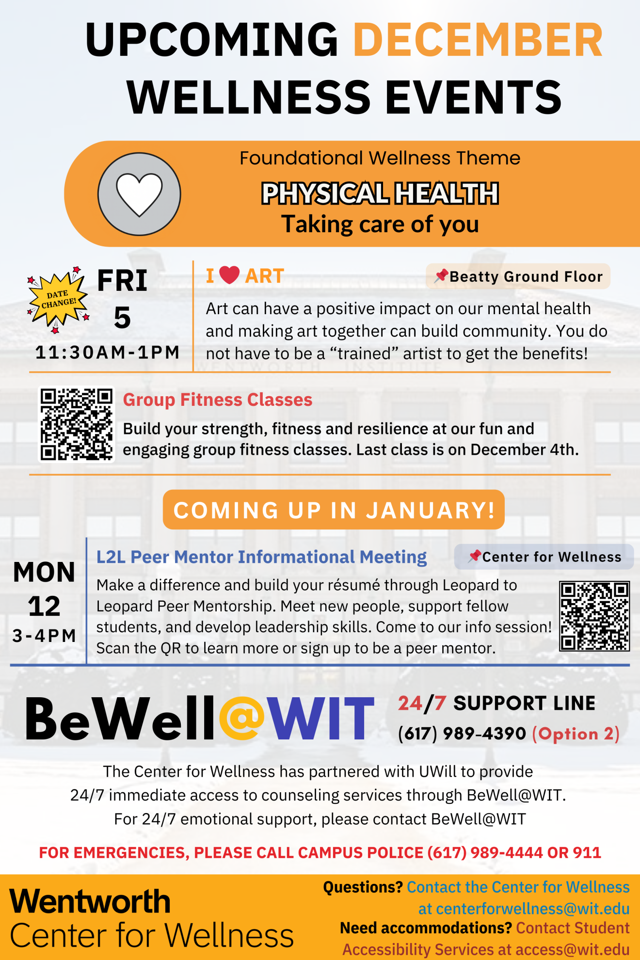December 2025 Wellness Events Calendar