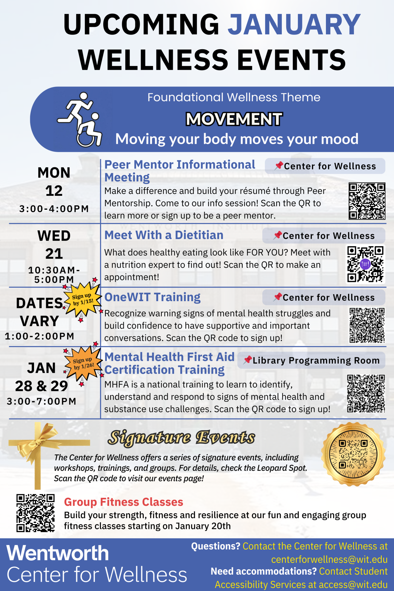 January 2026 Wellness Events Calendar