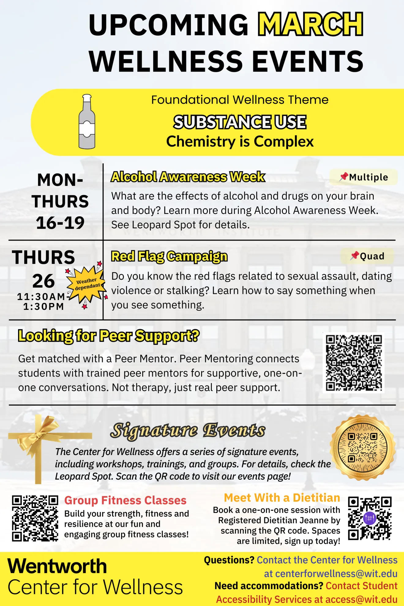 March 2026 Wellness Events Calendar