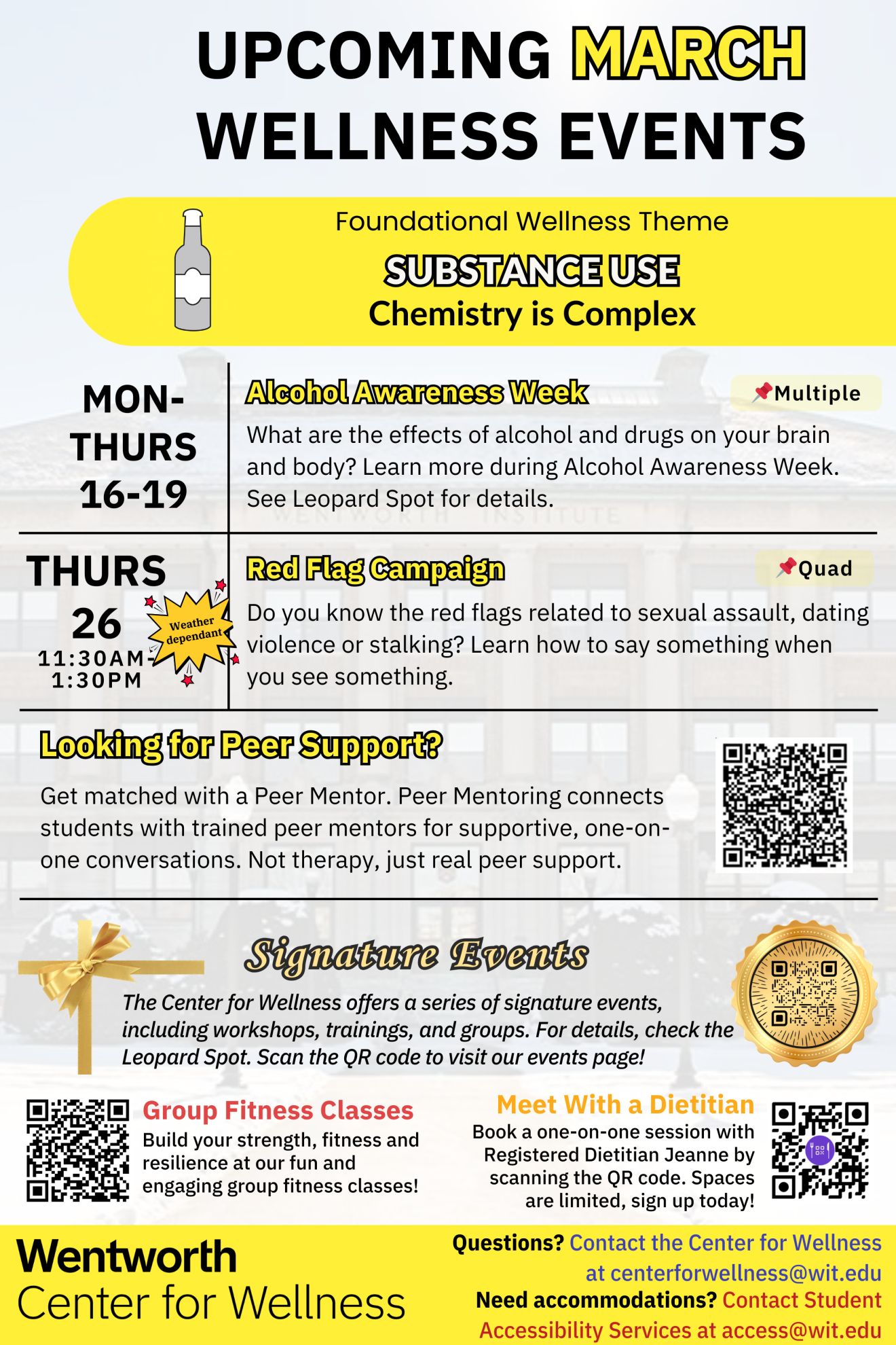 March 2026 Wellness Events Calendar