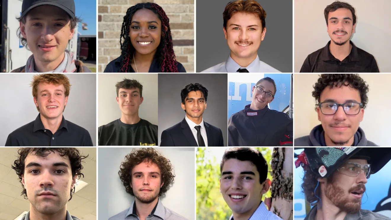a collage of student faces