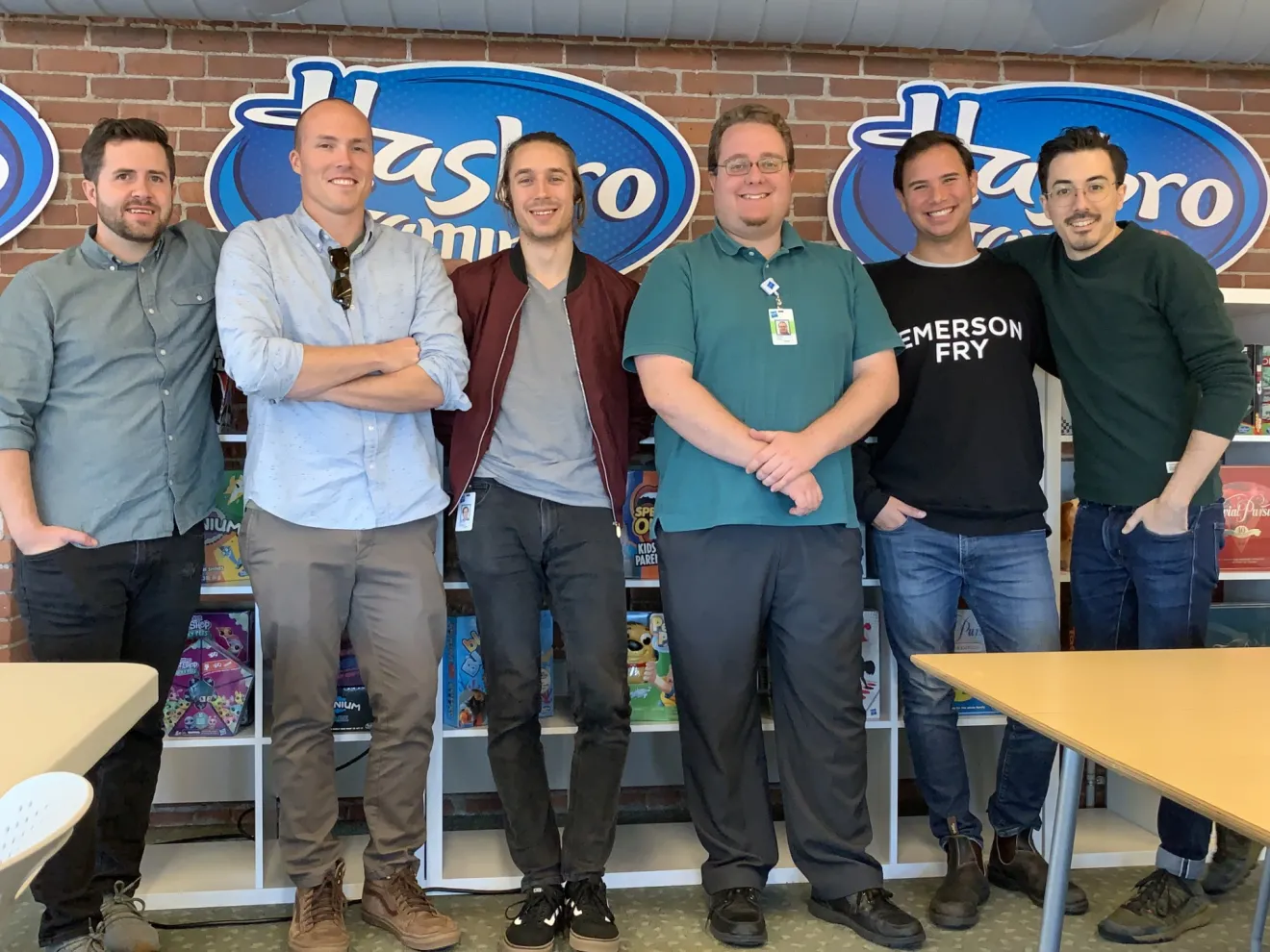 a group of people pose for the camera