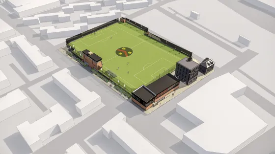 rendering of an athletic facility