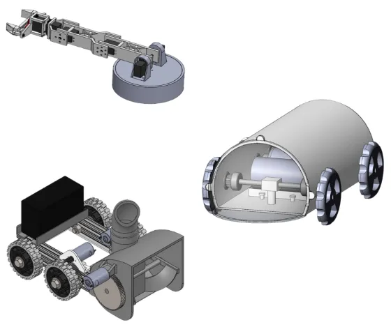 graphics of robot prototypes