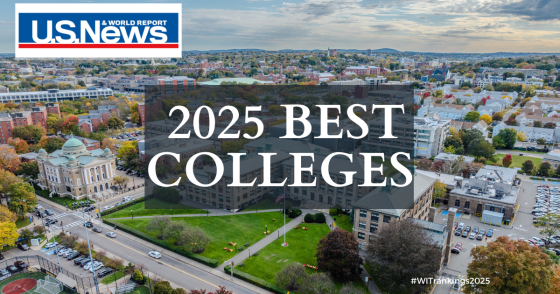 graphic showing college campus in background and words "best colleges"