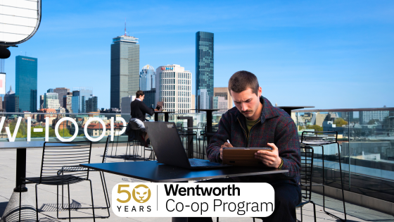 a person works on a rooftop