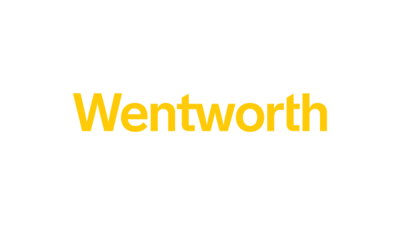 yellow letters spelling the word "wentworth"