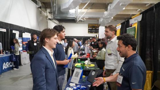people at a career fair