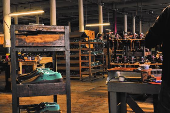 a footwear factory