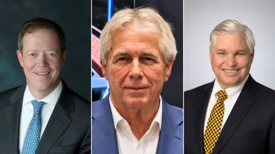 portraits of three different men