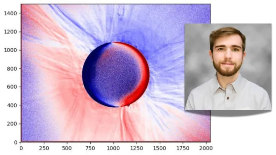 a graphic showing a solar corona