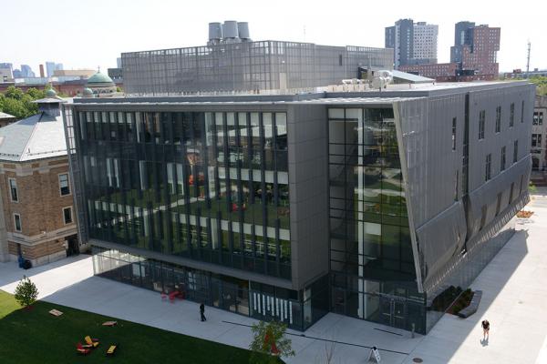 Outside of Wentworth's Center for Engineering, Innovation and Design