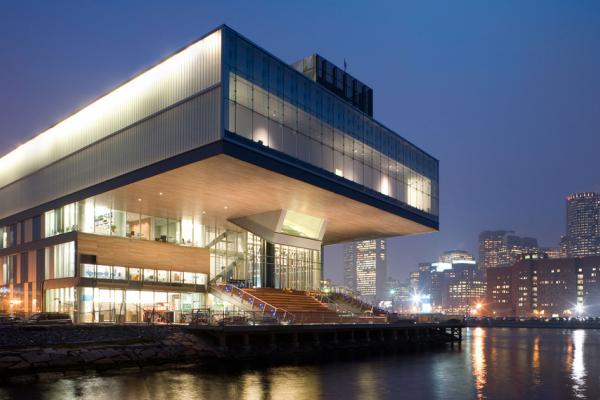 The Institute of Contemporary Art building at night