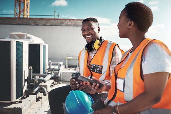 People of Color at Construction site