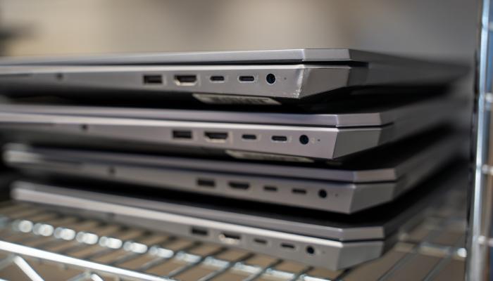 Stack of Wentworth laptops