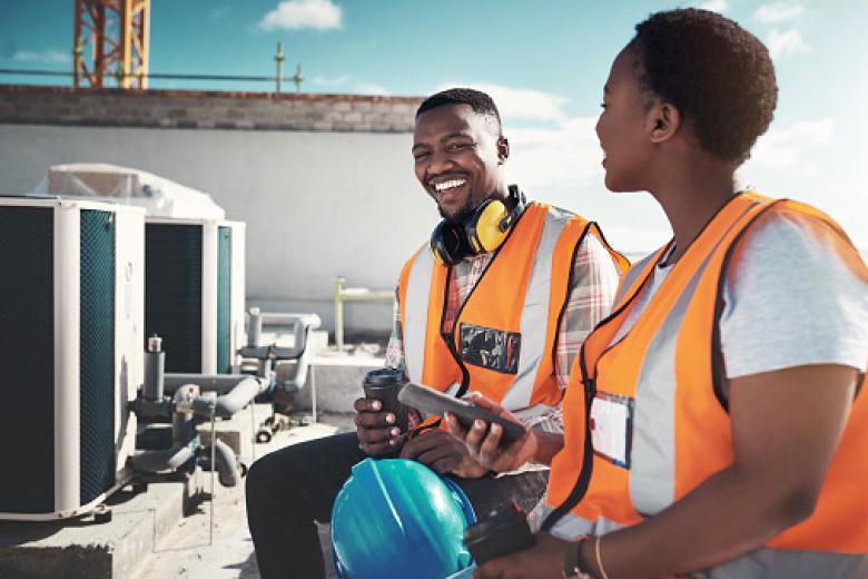 People of Color at Construction site