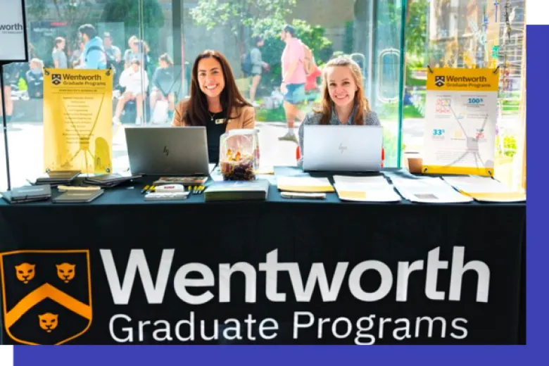 Wentworth Graduate Admissions Team at Table