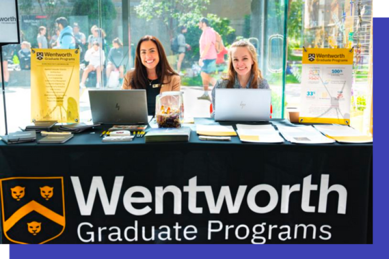 Wentworth Graduate Admissions Team at Table