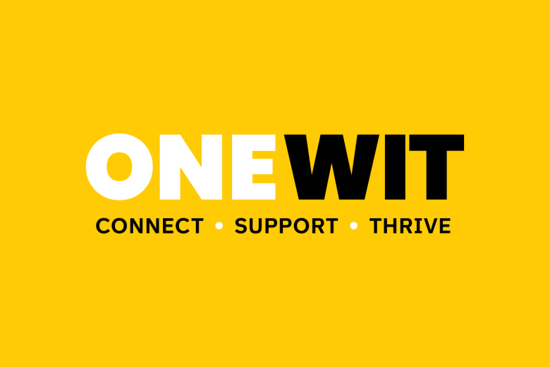 ONEWIT logo Center for Wellness Yellow