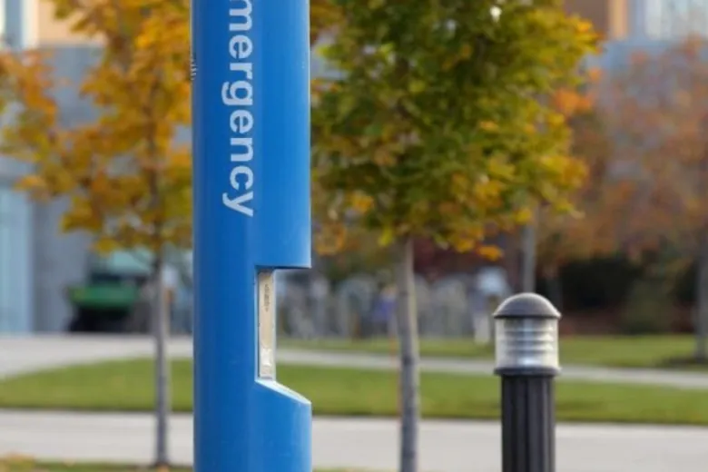 Campus emergency blue light system
