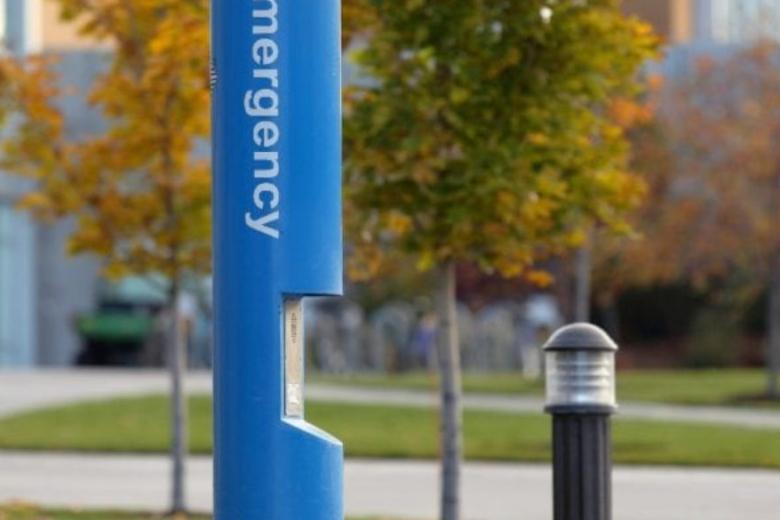 Campus emergency blue light system