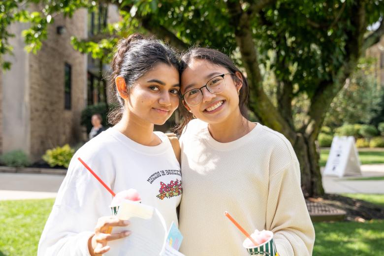 two women students on wentworth campus
